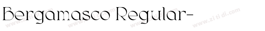 Bergamasco Regular字体转换
